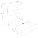 SUA-V Commode 4 tiroirs AUSTIN