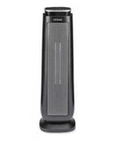 OMA 1500W Black Ceramic Tower Fan Heater with Remote Control and Thermostat (043-1023-8)