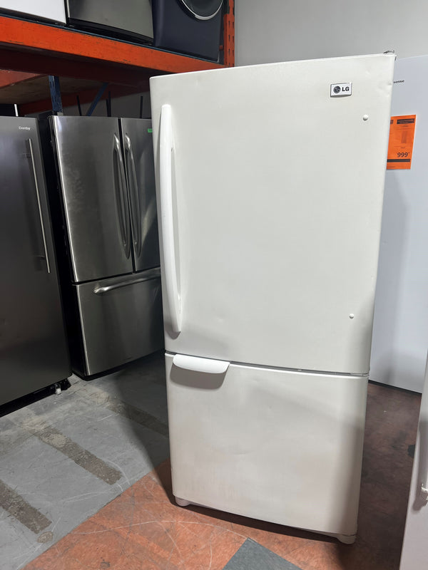 30" White Bottom Freezer Refrigerator | LBN20511WW - LG *** USED ***