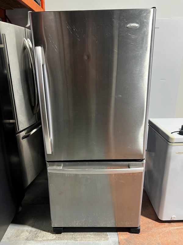 Réfrigérateur 30po Inox congélateur en bas | EB9FVHRWS - Whirlpool *** USAGÉ ***