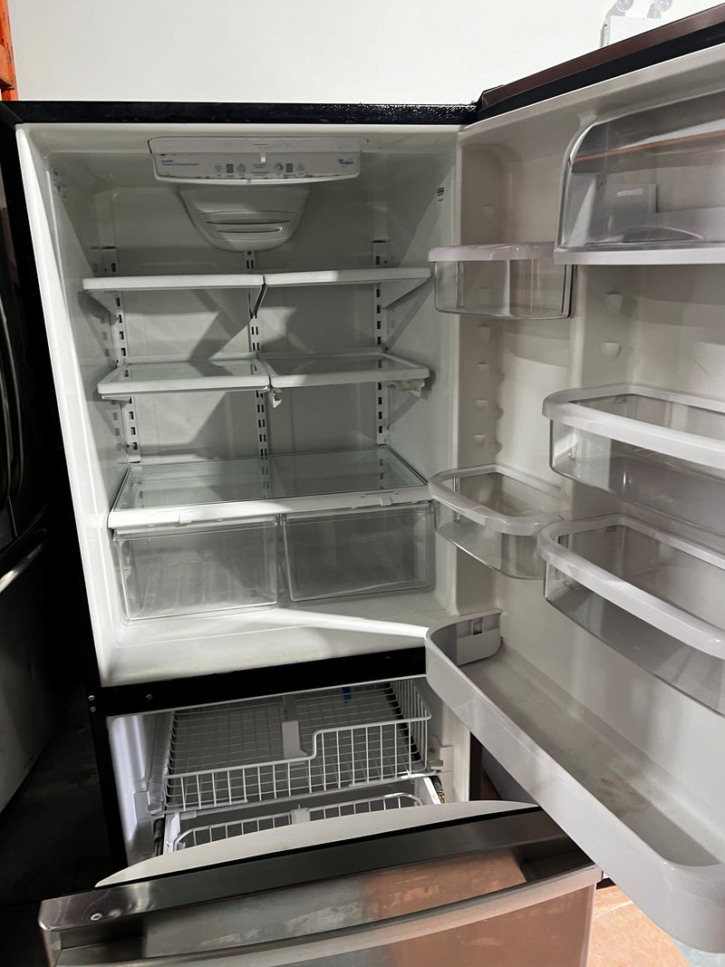 Réfrigérateur 30po Inox congélateur en bas | EB9FVHRWS - Whirlpool *** USAGÉ ***