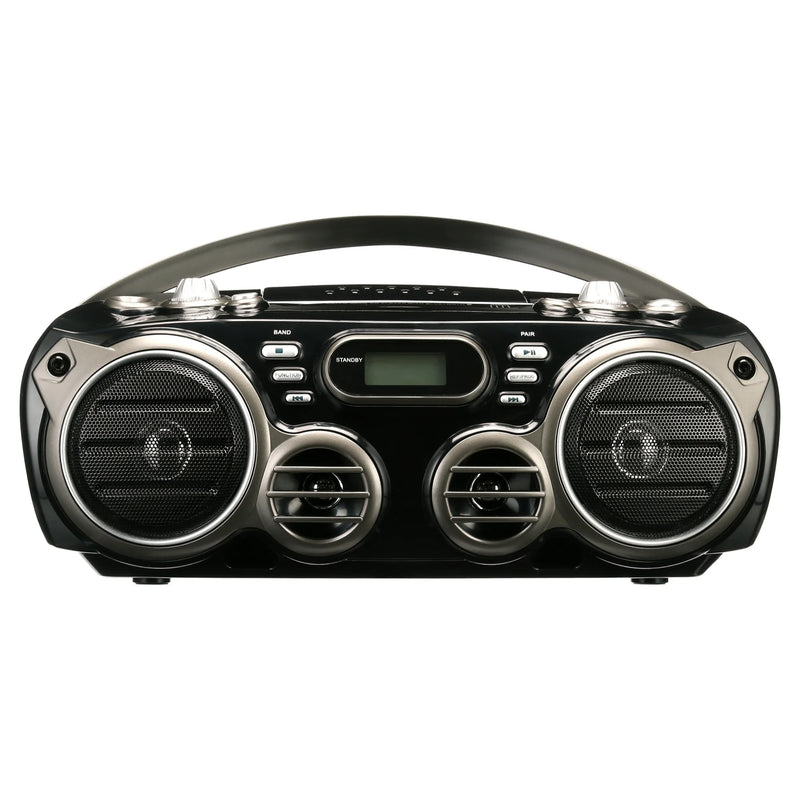 Sylvania AM/FM Portable Bluetooth CD Radio Boom Box (SRCD682BT)