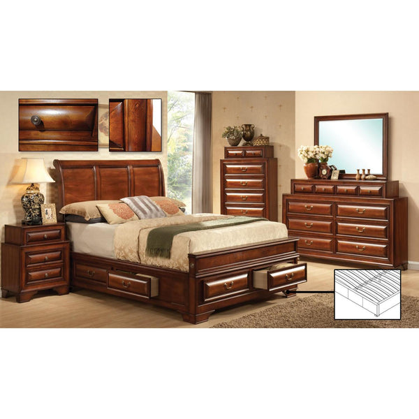 IFDC Sofia 8 pc Queen Platform Bedroom Set IMAGE 1