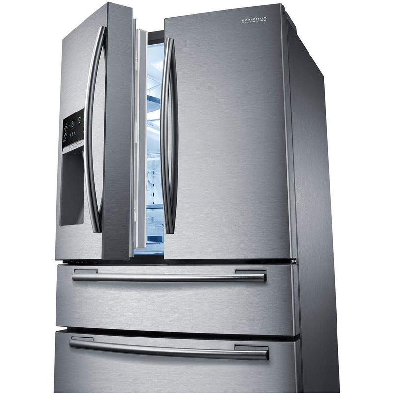  Samsung 36-inch, 28 cu. ft. French 4-Door Refrigerator with Ice and Water RF28HMEDBSR/AA IMAGE 10
