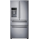  Samsung 36-inch, 28 cu. ft. French 4-Door Refrigerator with Ice and Water RF28HMEDBSR/AA IMAGE 1