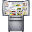  Samsung 36-inch, 28 cu. ft. French 4-Door Refrigerator with Ice and Water RF28HMEDBSR/AA IMAGE 3