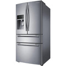  Samsung 36-inch, 28 cu. ft. French 4-Door Refrigerator with Ice and Water RF28HMEDBSR/AA IMAGE 6