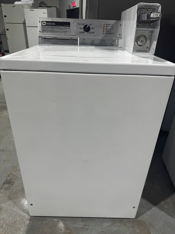 Laveuse Blanc Avec monnayeur | MAT12CSDAW - Maytag Commercial *** USAGÉ ***