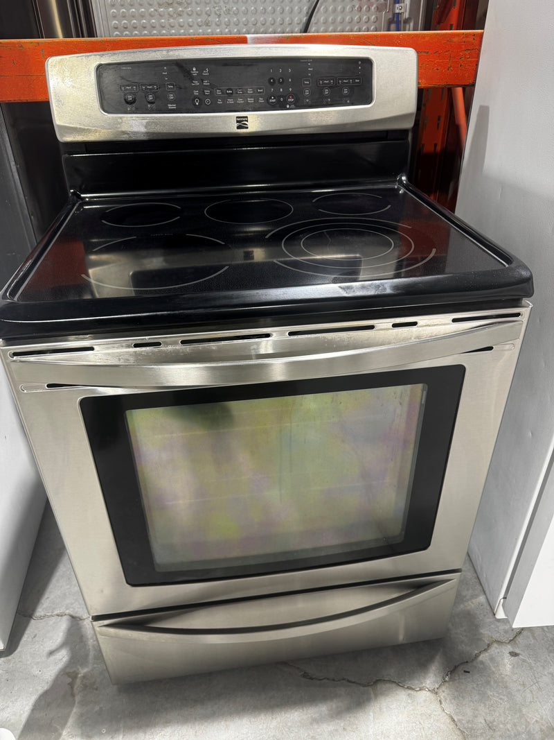 Cuisinière 30po Inox. Convection Vitrocéramique | 970-689530- Kenmore *** USAGÉ ***