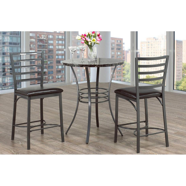 IFDC IF 1004 3 pc Counter Height Dining Set IMAGE 1