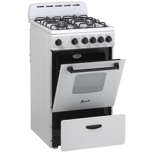 Avanti 20in Freestanding Gas Range GR2011CW IMAGE 1