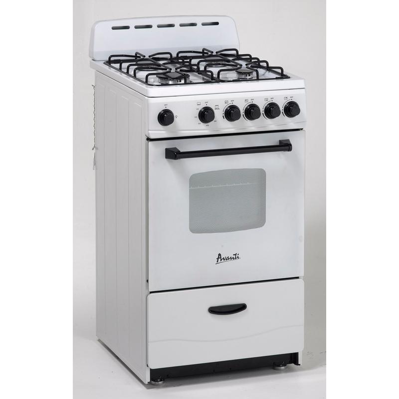 Avanti 20in Freestanding Gas Range GR2011CW IMAGE 2