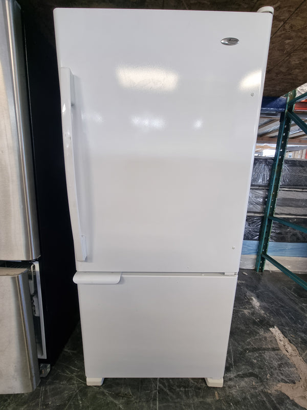 Réfrigérateur 30po blanc avec congélateur en bas | ABB1921DEW - Amana *** USAGÉ ***