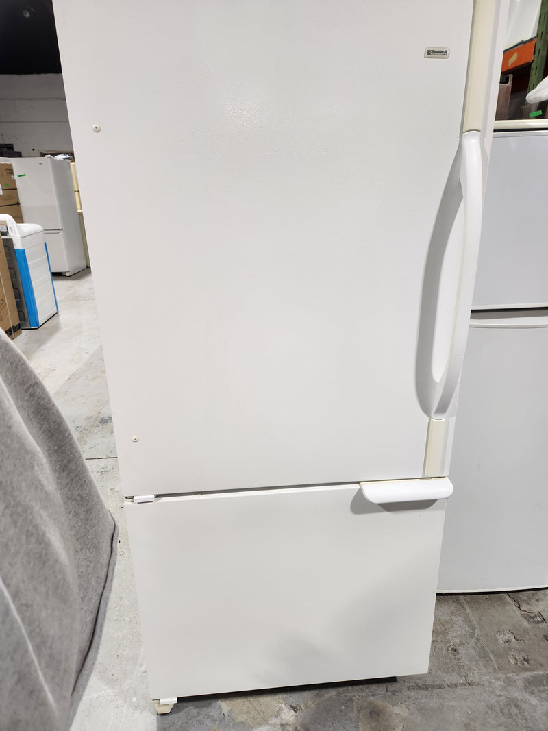 30" White Bottom Freezer Refrigerator | Kenmore *** USED ***