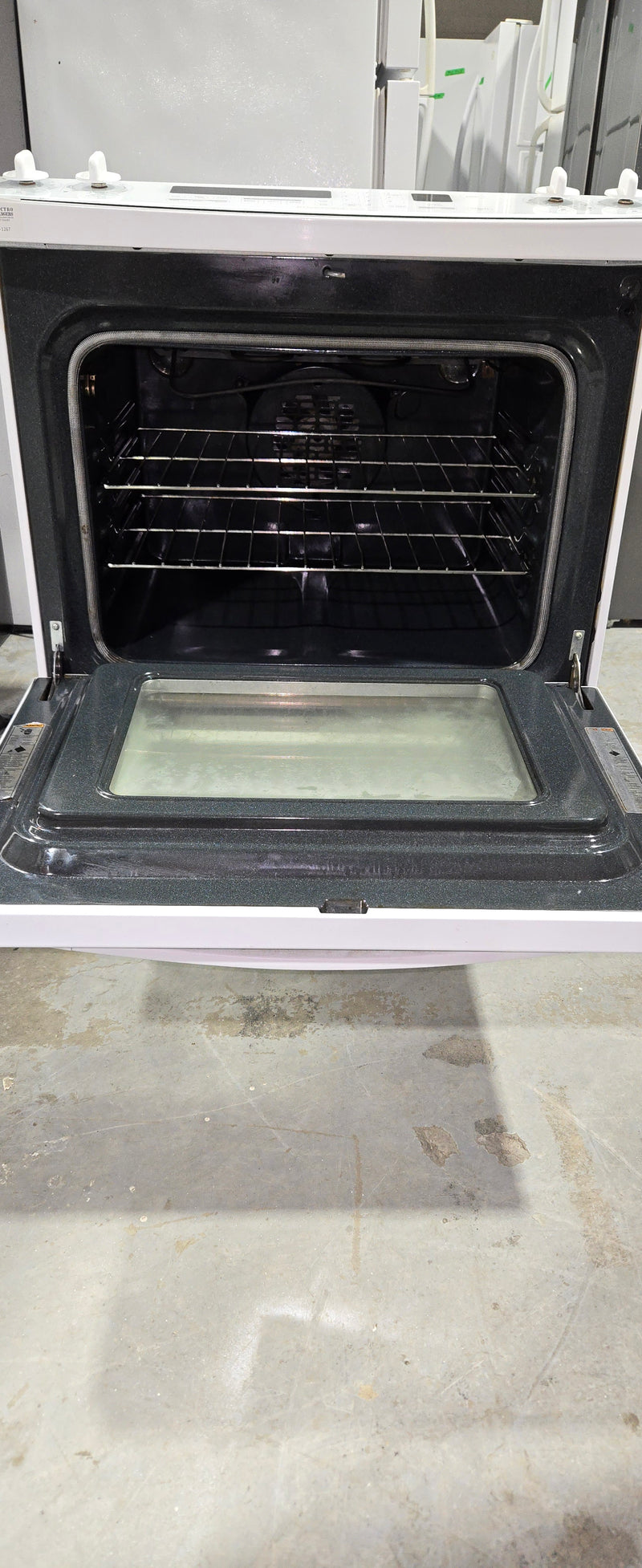 Cuisinière 30po Convection Vitrocéramique Blanche | YKESC307HW8 - Whirlpool  *** USAGÉ ***