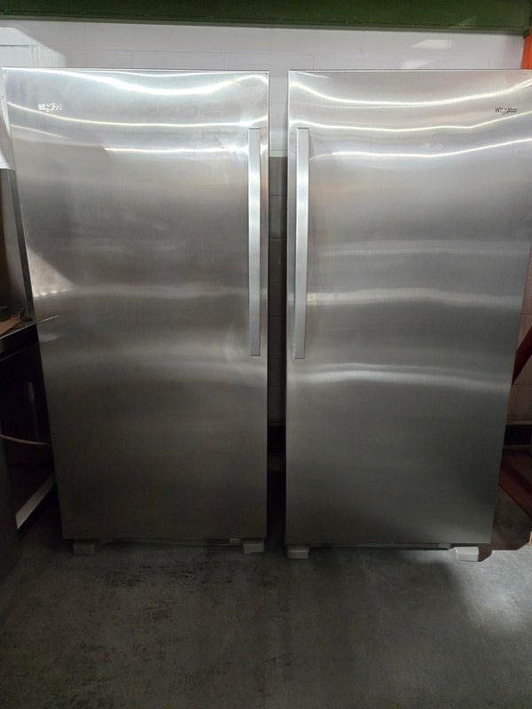 Ensemble Congélateur et Réfrigérateur 30po inox. | WSZ57L18DM, WSZ57R18DM  - Whirlpool *** USAGÉ ***