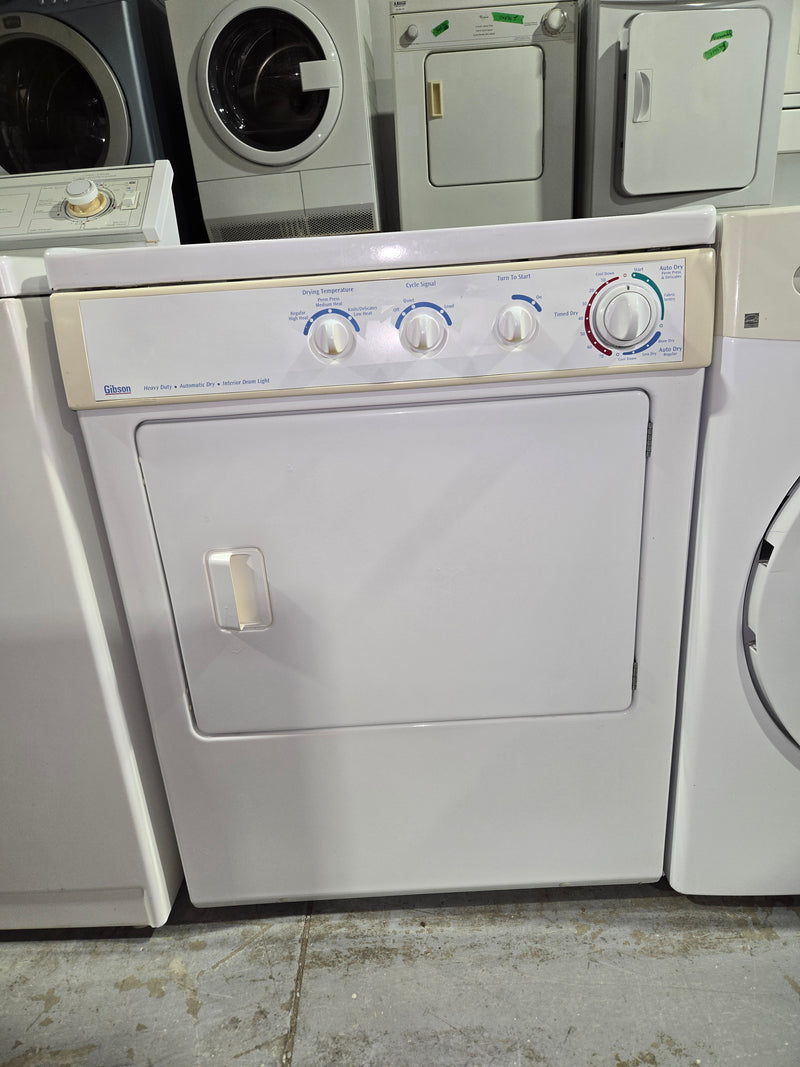 White Front Control Dryer | GEF331CCS0 - Gibson *** USED ***
