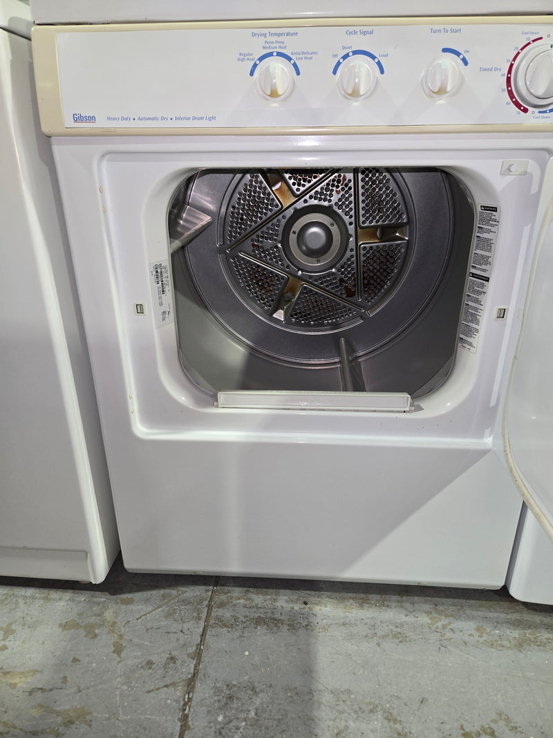 White Front Control Dryer | GEF331CCS0 - Gibson *** USED ***