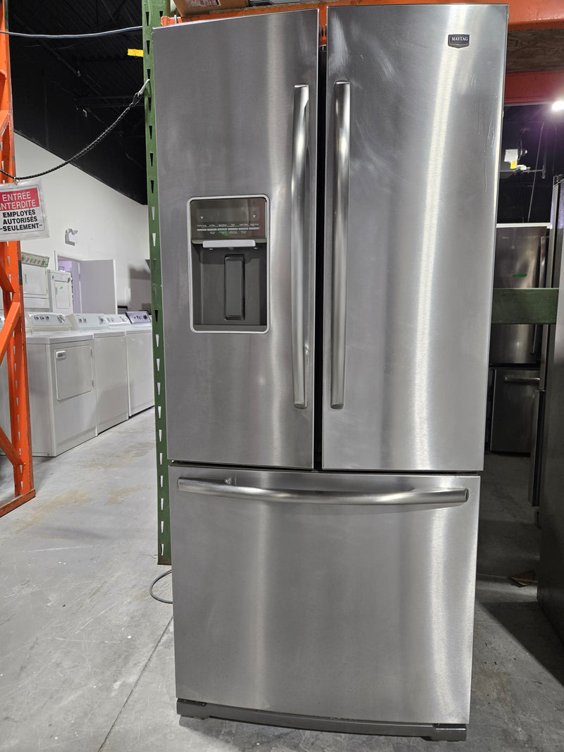 30" Stainless Steel Bottom Freezer Refrigerator | MFW2055YEM02 - Maytag *** USED ***