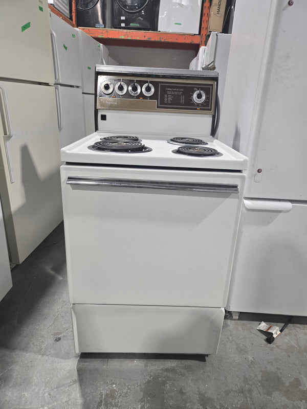Cuisiniere 24po 220v retro sans tiroir | ADM24/A - ADMIRAL ***USAGÉ***