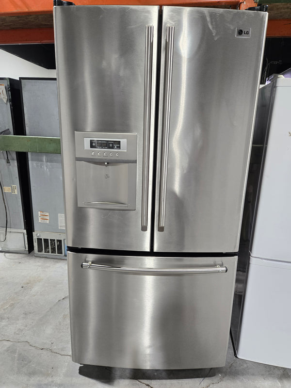 Réfrigérateur 33po inox 3 porte congélateur en bas | LFRD22850ST - LG *** USAGÉ ***