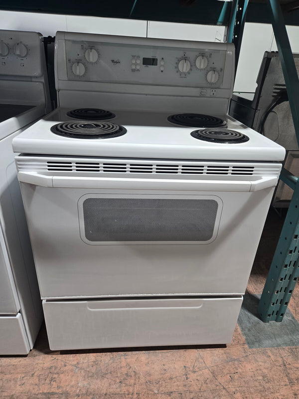 Cuisinière 30po Blanche | WGE33310 - Whirlpool *** USAGÉ ***