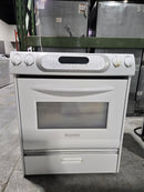 Cuisinière 30po encastrable Convection Vitrocéramique Blanche | YKESA907PP01  - KitchenAid *** USAGÉ ***