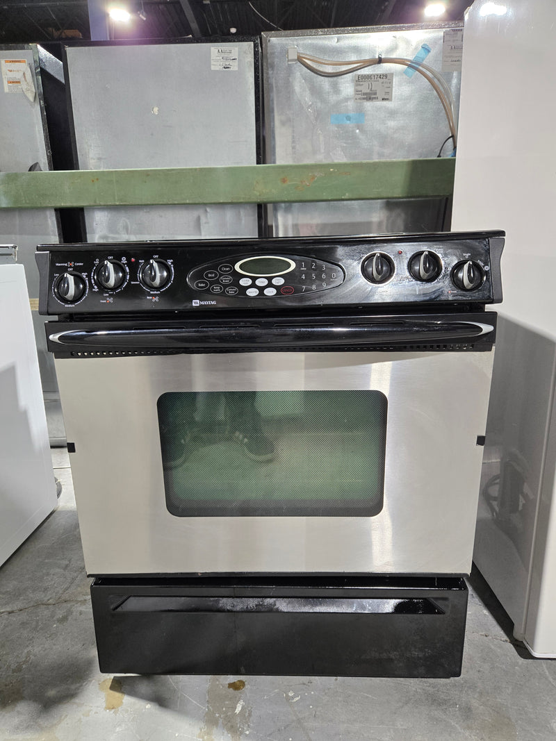 Cuisinière 30po Encastrable Inox. Vitrocéramique  | MES5875BCB- Maytag *** USAGÉ ***