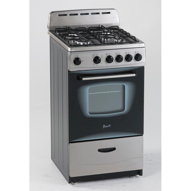 Avanti 20in Freestanding Gas Range GR2013CSS IMAGE 2