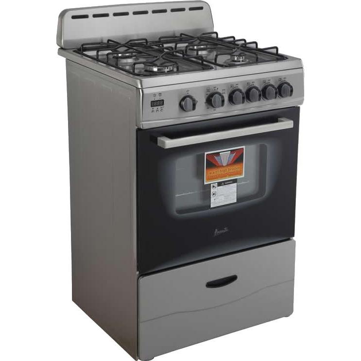 Avanti 24in Freestanding Gas Range GR2416CSS IMAGE 1