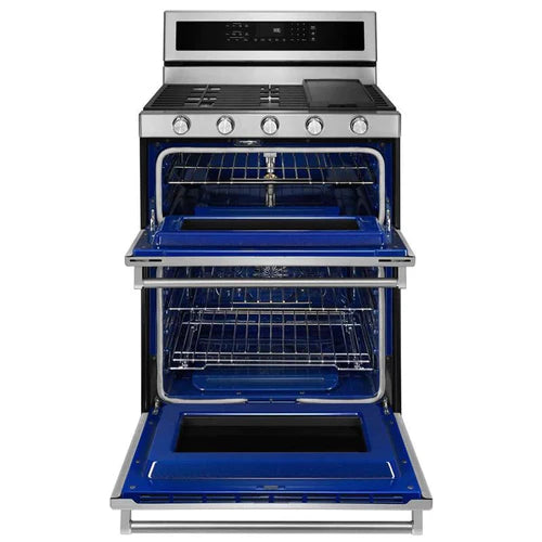 KitchenAid Cuisinière amovible à gaz de 30 po KFGD500ESS [BOITE OUVERTE]