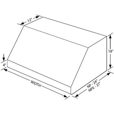 Vent-A-Hood 30-inch Wall Mount Range Hood NPXH18-230SS IMAGE 2