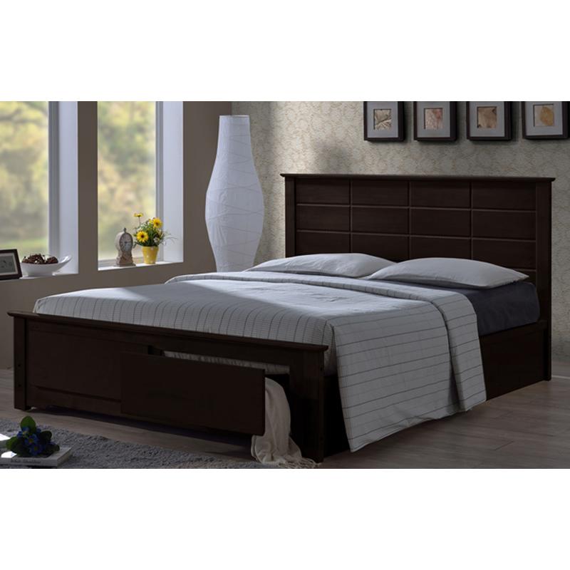 IFDC Queen Platform Bed with Storage IF 421 - 60" IMAGE 1