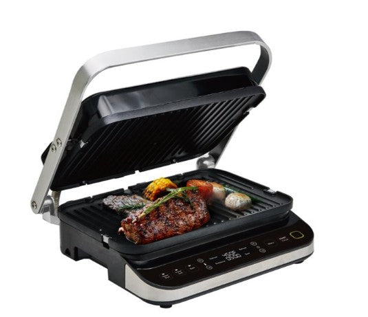 Grill de 1600 Watts en Acier Inoxydable 5 en 1 Frigidaire ECG426 {BOITE OUVERTE}