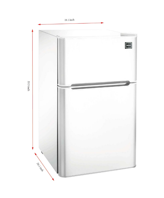 Réfrigérateur  RCA RFR832-D-WHITE  à 2 Portes de 3.2 pi³ Blanc