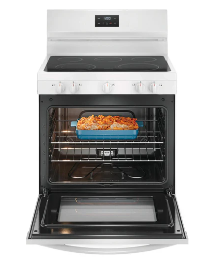 Frigidaire Cuisinière amovible électrique de 30 pouces avec technology Even Baking FCRE305CBW (BOITE OUVERTE)