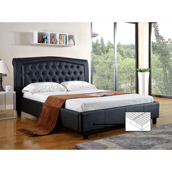 IFDC Queen Upholstered Platform Bed IF 192B - 60 IMAGE 1
