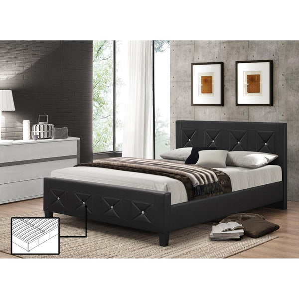 IFDC Twin Upholstered Platform Bed IF 177 - 39 IMAGE 1