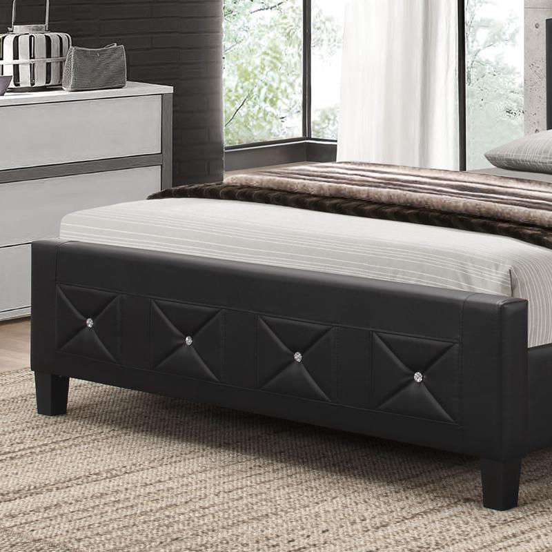 IFDC Full Upholstered Platform Bed IF 177 - 54 IMAGE 3