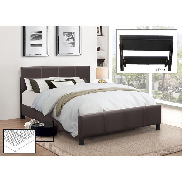 IFDC Queen Upholstered Platform Bed IF 176 - 60 IMAGE 1