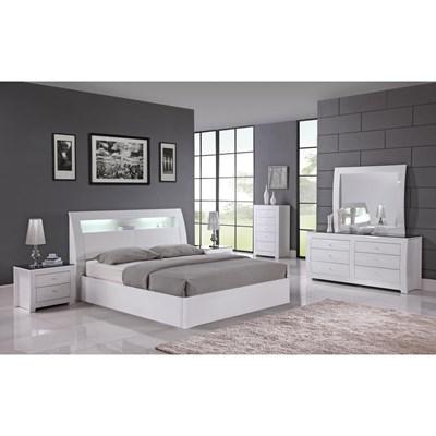 IFDC Barcelona 8 pc 60 Platform Bedroom Set