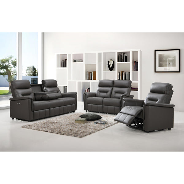 IFDC IF 8140 3 pc Power Living Reclining Room Set - Espresso IMAGE 1