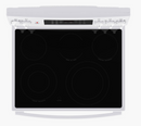 Cuisinière à Convection Électrique de 5.0 pi³ Autonettoyante en Blanc GE JCB840DVWW [BOITE OUVERTE]