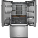 KitchenAid 36-inch, 23.8 cu. ft. Counter-Depth French 3-Door Refrigerator with Ice and Water Dispensing System KRFC704FPS IMAGE 2