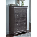  IFDC Pompei 7 pc Full Platform Bedroom Set IMAGE 3
