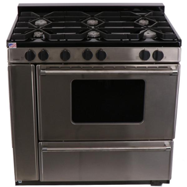 Premier 36-inch Freestanding Gas Range with 6 Burners P36B3182PS IMAGE 1