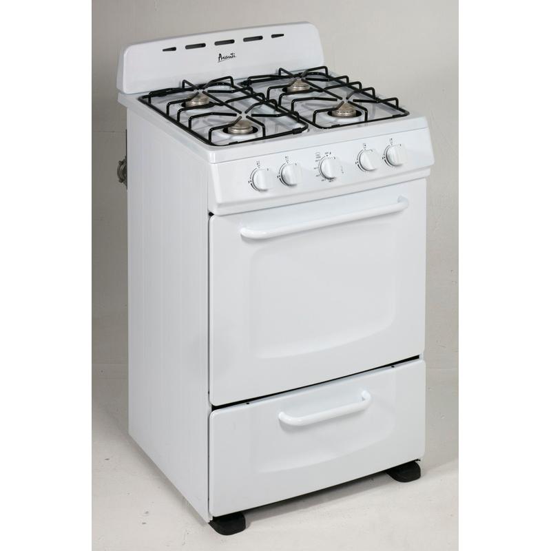 Avanti 24in Freestanding Gas Range GRO24P0W IMAGE 2