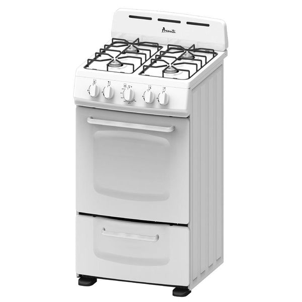 Avanti 20in Freestanding Gas Range GRO20P0W IMAGE 1