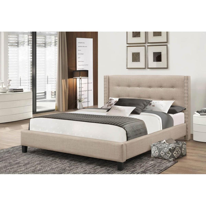 IFDC Queen Upholstered Platform Bed IF 188 - 60 IMAGE 1