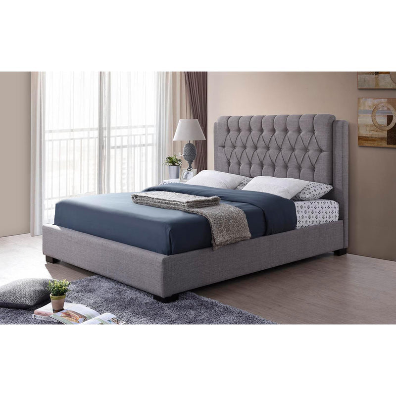 IFDC Queen Upholstered Platform Bed IF 196 - 60 IMAGE 1